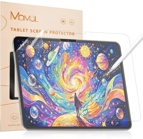 Mamol 2 Stück Papier Schutzfolie für iPad Pro 13 Zoll (M5/M4, 2025/2024), Matt Folie Schutzfolie Displayschutz Schreiben und Zeichnen wie auf Papier, Blendfreiem Feel Paper Film PET Screen Protector