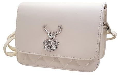 Moschen Bayern Trachtentasche Dirndltasche Damentasche Handtasche Umhängetasche Ledertasche - Creme Elfenbein