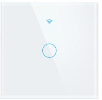 GERUI Interruptor de control de luz de pared inalámbrico inteligente, con RF433 90 V-250 V 100 V - 250 V, canal único para soluciones de automatización en la tecnología doméstica inteligente, funciona