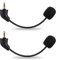 2 Pack Replacement Game Mic for Kingston HyperX Cloud, Cloud X and Cloud II 2nd Version Gaming Headset on PS4 PS5 Xbox One Nintendo Switch PC, 3.5mm Detachable Boom Microphone
