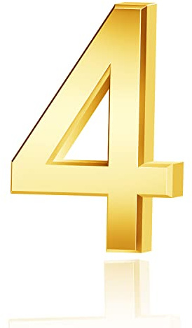 Lotsdonxia Self-Adhesive 3D House Numbers 0-9, Waterproof ABS Door Number Stickers, Modern Mirror Finish Address Numbers for House, Flat, Hotel Room, Mailbox, Office & Street Sign