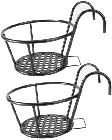 KONTONTY Metall-blumentopfhalterung Pflanztopfhalter Blumentopfregal Für Draußen Aufhängen Von Blumentöpfen Pflanzgefäß-stützregal