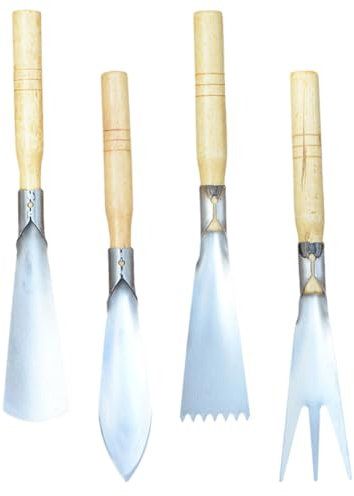 Yardwe Vanga Da Giardinaggio Multiuso Set Da 4 Pezzi Di Pale Da Piantagione Portatili in Acciaio Inossidabile