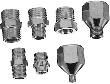 BEBEMOKO Airbrush Adaptor for Airbrush Hose Quick Connector Rustproof Portable Suitable for Components
