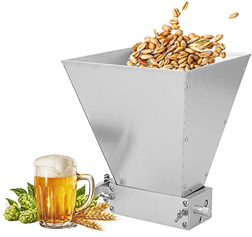 Mulino per cereali in acciaio inossidabile, robot da cucina manuali con rulli regolabili, attrezzatura professionale per la produzione di birra, macchina per macinare grano, malto, riso, uva e sesamo,