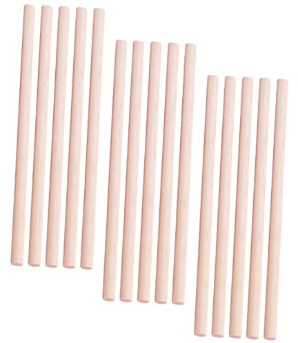 SOIMISS Palillos Rítmicos de Madera para Niños 20 Piezas, Desarrollan Habilidades Prácticas y Fomentan la Educación Sonora en Casa Aire Libre