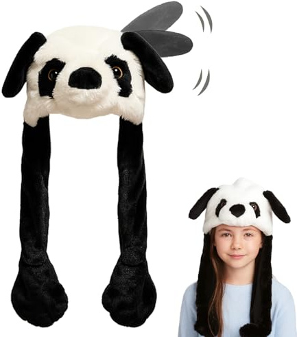 YeahBoom Beweglicher Ohr-Kaninchen-Hut,Hasen Mütze,Plüsch Bunny Ohren,Hasen Mütze mit Beweglichen Ohren,Lustiger Hut für Erwachsene Kinder,für Weihnachtsfeier Fasching,Cosplay