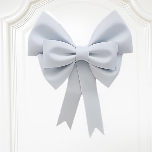 Gleemix Große Weiß Schleife Geschenk Deko, 30cm DIY Geschenkschleife Elegante Weiß Groß Schleife Autoschleife Geschenkschleif, Für Hochzeit Auto Valentinstag Weihnachten Geschenk, Selbst Zusammengebat