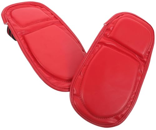 Alasum Protector de Pies para Kickboxing y MMA Espinilleras Deportivas Ajustables para Adultos Diseño Transpirable Color Rojo para Entrenamiento y Sparring de Artes Marciales