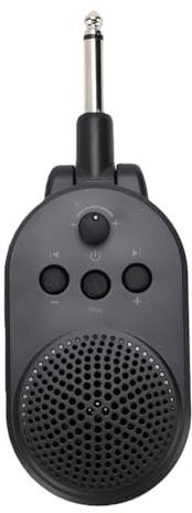 Sharainn Amplificatore per Chitarra Portatile, Amplificatore per Chitarra Elettrica USB Bluetooth Ricaricabile da 5 W con Spina da 6,35 Mm e Interfaccia USB Integrata, per Strumenti