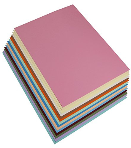 Clairefontaine 975799C - Packung 28 Bogen Bastellkarton Maya 70x100 cm, 185g, ideal Bastelaktivitäten, DIY-Projekte, Verpackungen, Scrapbooking & Einladungskarten, Pastell Farben sortiert, 1 Pack