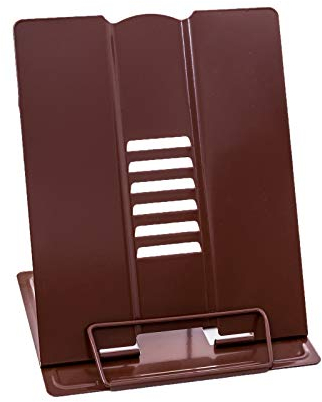 Elonglin Buchständer für PC Schreibtisch zum Lesen, für Kochbuch, faltbar, Tablets, iPad, Lehrbücher, Bambus, Buchhalter, Kochen, Rezepte, Musikbuch, Mehrzweck, tragbar, verstellbar width 21cm coffee