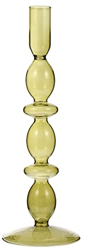 BESPORTBLE Kerzenständer aus Glas im Vintage-Stil, Kerzenhalter für Hochzeit, Feier, Tischdekoration, Grün