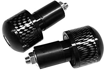 ihreesy Lenkerenden,Motorrad Aluminiumlegierung Lenker Endkappen Stecker Motorrad Lenkerenden Fahrrad Endstopfen Stecker Kompatibel für Innendurchmesser 1,3cm Lenker,Schwarz
