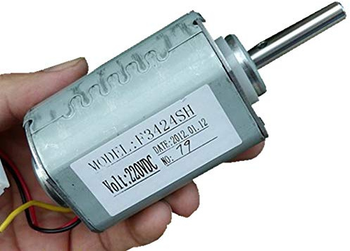 Mini motor DC, motor pequeño, mini motor eléctrico, Zyilei- Motor DC Micro 220V Generator Motor, generador de turbina eólica de alta eficiencia con rodamiento de bolas doble sin escobillasDIY, resiste