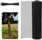 NQEUEPN Protection de Tronc d'arbre en Maille, 6m Flexible Protection Contre l'Écorce d'arbre avec 50 Attaches Câble Enveloppes d'arbre pour Protéger l'arbre des Cerfs Animaux Tondeuses (Noir)