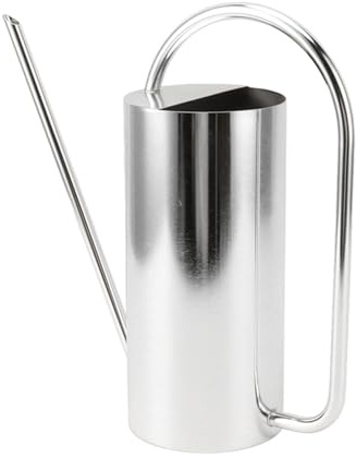 HERCHR Regadera, Regadera Regadera De Metal para Interiores con Pico Largo Regadera para Plantas Mini Regadera Bote De Agua De Pico Largo(Astilla)