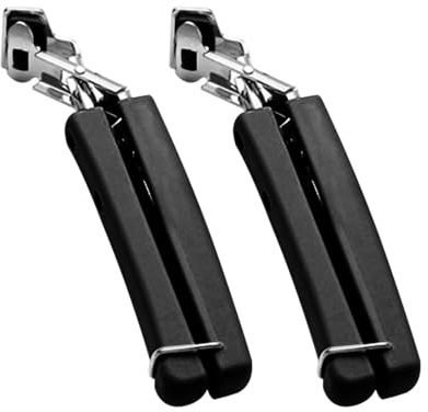 2 Pack Bowl Clip, Stainless Steel Gripper Clips for Moving Hot Plate or Bowls with Food Out, from Pressured Cooker, Microwave, Oven, Air Fryer (Black/2pcs)