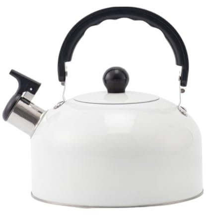 OUYUE Wasserkessel Pfeifkessel Sound Topf Herd Sicher Teekanne Haushalt Teekessel Vintage Wasserkocher Kettlecooktop Laute Pfeife Wasserkocher Flötenkessel Teekessel(Grün)