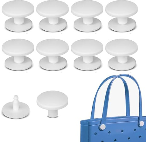 Dzxin Bogg - Botones de repuesto para bolsa de playa, 8 remaches de repuesto para asa de bolsa de playa, accesorios de bolsa de Bogg, botón de correa para asas de bolsa de playa Bogg