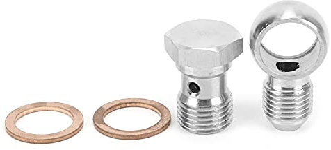NDNCZDHC Turbo Banjo Bolt Kit Straight 16mm to 6AN 315‑02101‑026 for Garrett TB03 T3 Turbo