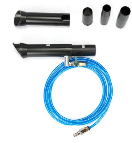 Qerwsdty Outil de dépoussiérage pneumatique, outil de nettoyage intérieur de voiture pour aspirateur, aspirateur de voiture, détail de voiture A