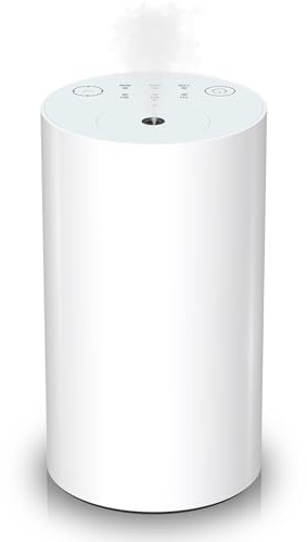 Lnopever Aroma Diffuser für Ätherische Öle,Diffuser ätherische öle kabellos,Aromatherapy Diffuser,10/30/90s Spray Einstellung,with Timer Function, Hält 48 h,Super leise für Auto,Zimmer,Büro(Weiß)