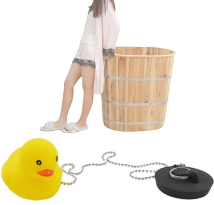 Conchos De Goma con Bañera De Cadena - Diseño De Dibujos Animados De Bloqueo De Drenaje, Tapones De Fregadero Flotante | Accesorios para El Baño De Drenaje De Silicona, Sello del Fregadero,