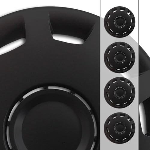 RADKAPPEN-Koenig 14 Zoll 14 ET-Nr.15 Premium Line (Schwarz) Radkappen/Radzierblenden 4 Stück