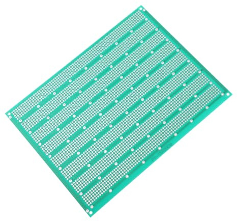 Carte de Circuit Imprimé Commune Verte à Souder, Plaque PCB | Trous de Soudure, Conception Précise et Usage Multi-fonction pour Projets Diy, en Cuivre et Fibre de Verre