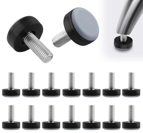 UYUYong 16 PCS Teflon Möbelgleiter mit Gewinde Möbelfüße Ø20mm Möbelgleiter
