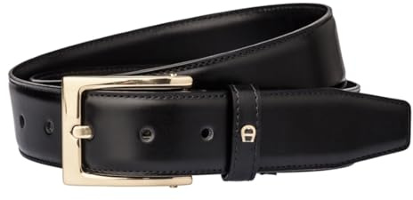 Aigner BUSINESS Herren Gürtel (115, Schwarz)