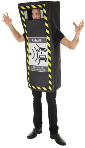 Chaks - Disfraz de radar para adultos | Diseño de radar de tráfico, look divertido, estructura ligera, abertura para la cara, carnaval, cosplay, fiesta temática