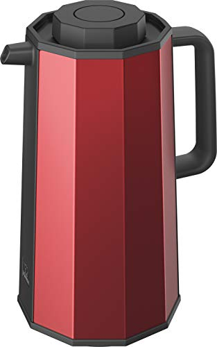 Zojirushi AH-EAE10RA Glass Vacuum Carafe, 1.0 Liter, Red