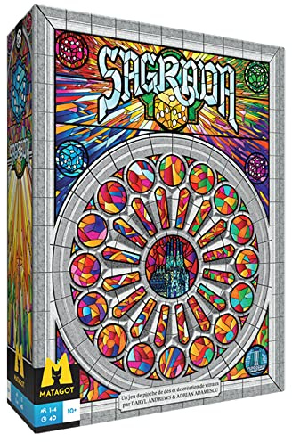 Matagot Sagrada Kartenspiel, französische Edition, ab 10 Jahren, Buntglas