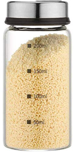 Salz und Pfeffer Streuer, Gewürzgläser mit Drehdeckel für Gewürze oder Kräuter in der Küche oder Grillen im Freien, 200ml