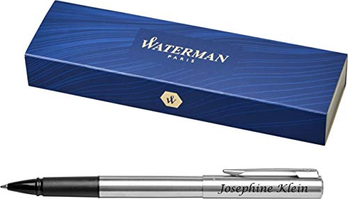 Original Waterman® Tintenroller Graduate Edelstahl Matt C.C. S0038550 mit Laser-Gravur graviert Rollerball