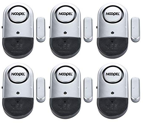 Door Alarms for Kids Safety, 6 Pack 120dB Pool Alarm Sensor for Doors and Windows, Window Alarms for Home Security, Burglar Intruder Entry Alert for Toddlers Personal Security