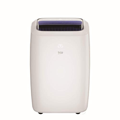 Beko - BP113H - Climatisation Portable, 13000 Btu, Refroidissement, Chauffage et Purification d'air, Connexion WiFi intégrée - Blanc, 47 x 37 x 76,4h cm
