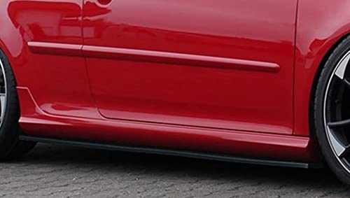 Schwarz glänzende Performance Seitenschweller Addons / Klingen / Schwellerabdeckungen für Golf 5 GTI / R32 v1