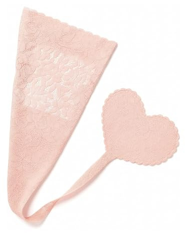 Shibue Lace C-String Thongs for Women - Washable Adhesive Thong without Straps, Invisible Panties - Invisible Underwear for Women (Pink - Size XS)