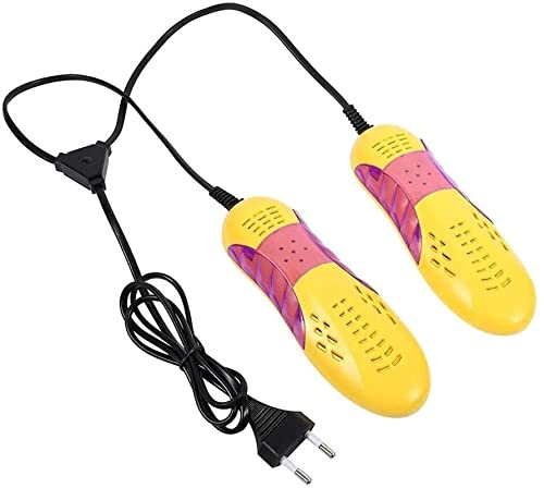 Electric Shoe Dryer, Shoe Warmer, Boot Dryer, Mini Ski Boot Dryer, Deodorant Dehumidification, Shoe Dryer For Hiking Boots Or Ski Boots, Ski Boots, Warm Shoes, Running Shoes (Yellow Jp) (Yellow Uk)