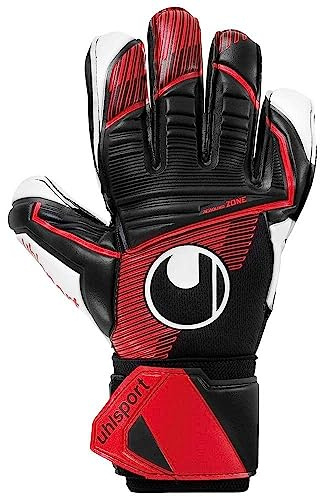 uhlsport Powerline Supersoft Fußball Kinder Torwarthandschuhe - Torhüter-Handschuhe Unisex - exklusiver Supersoft-Latex-Haftschaum, 7