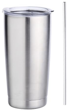 Stainless Steel Insulated Beer Stein Double Layers Car Thermos Cup with Lid and Drinking Straw Portable Drinkware for Daily Use