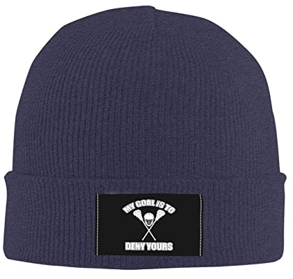 874 Beanie Winter Mütze, Lacrosse-Torwart Grobstrick Laufmützen Warme Beanie Mütze Unisex Für Skating Outdoor Skifahren