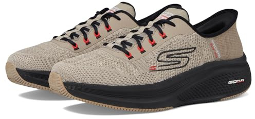 Skechers Chaussures de Course pour Homme, Noir Taupe, 41 EU