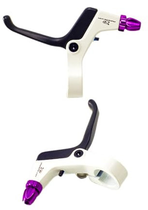 Generic Kinder-Bremshebel, Bremsgriff, Kinder-Bremshebel, Kinder-Fahrrad-Bremshebel-Set, Weißviolett