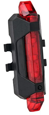 CAKEEYUM Fanale Posteriore per Bicicletta LED Posteriore USB Ricaricabile Impermeabile fanale Lampada di Sicurezza LED Rosso per Bici USB per Bici Lampada