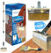 Decking Stain Brush Kit with Metal Handle for Decking Paint Stain Application with Extra Decking Brush Head and 4 Paint Brush