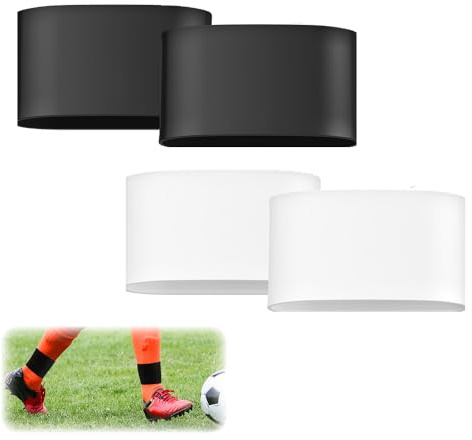 4pcs Schienbeinschoner Halter aus Weichem Silikon – Rutschfester Schienbeinschutz für Fußball (Erwachsene & Kinder), Stutzenhalter Socken & Leicht zu Reinigen – Ideal für Training & Match